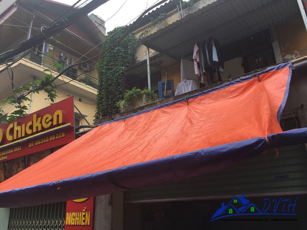 Bạt nhựa xanh cam tại Sơn La